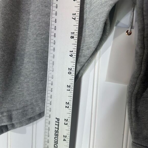 Good American Heather Grey Fleece Shirt Jacket Size 3/4 NWT $129 Cozy Button Up - Picture 5 of 9